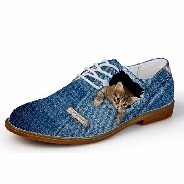 customized 2019 men's casual leather shoes blue denim pattern men lace-up oxfords breathable male 3d animal wolf cat flats, Black
customized 2019 men's casual leather shoes blue denim pattern men lace-up oxfords breathable male 3d animal wolf cat flats, Black