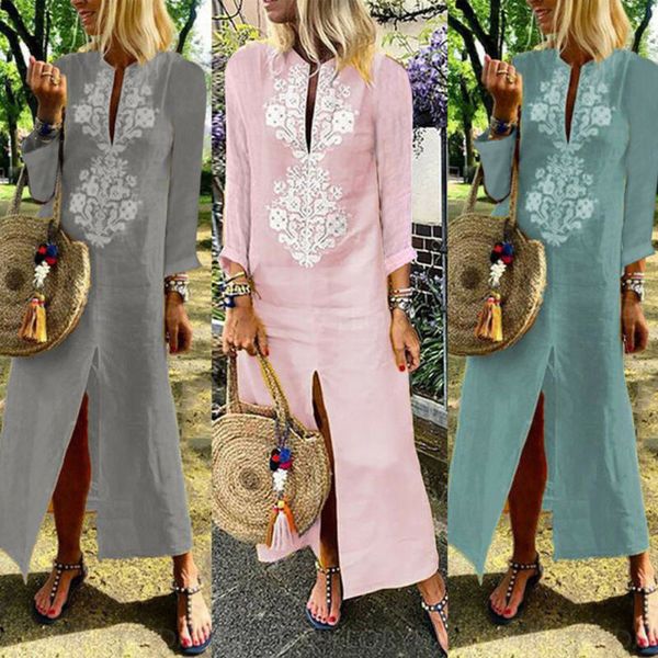 fashion spring bohemian women long sleeve boho cotton linen loose long maxi dress kaftan dress, Black;gray
fashion spring bohemian women long sleeve boho cotton linen loose long maxi dress kaftan dress, Black;gray