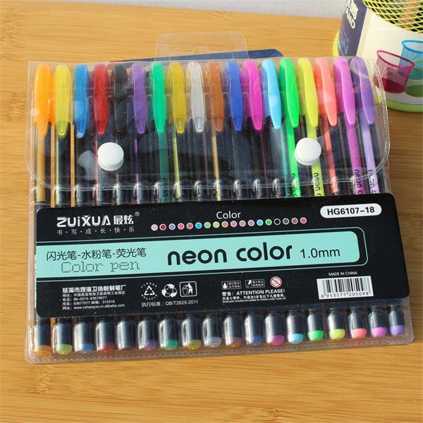 18pcs neon colors ink 1mm gel pen artist art drawing painting flash marker highlighter pen set stationery school office supply
18pcs neon colors ink 1mm gel pen artist art drawing painting flash marker highlighter pen set stationery school office supply
