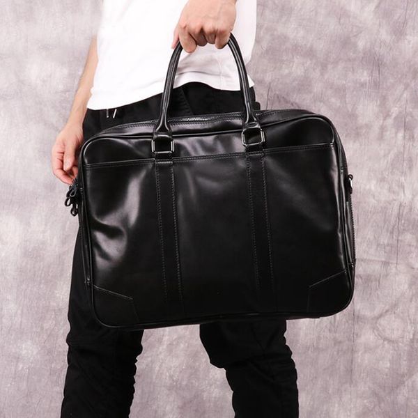 genuine leather men's briefcase casual soft business computer bag fashion messenger bags male shoulder handbags with long strap
genuine leather men's briefcase casual soft business computer bag fashion messenger bags male shoulder handbags with long strap