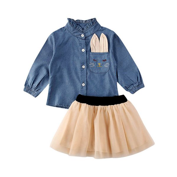 pudcoco baby clothing 2pcs 2-7y toddler baby girl clothes rabbit printed long sleeve shirt lace mesh tutu skirt outfits, White
pudcoco baby clothing 2pcs 2-7y toddler baby girl clothes rabbit printed long sleeve shirt lace mesh tutu skirt outfits, White