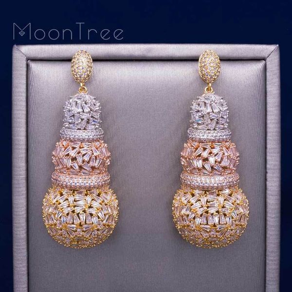 moontree 68mm gourd luxury design full micro cubic zirconia african engagement party dress earring fashion jewelry for women, Silver
moontree 68mm gourd luxury design full micro cubic zirconia african engagement party dress earring fashion jewelry for women, Silver