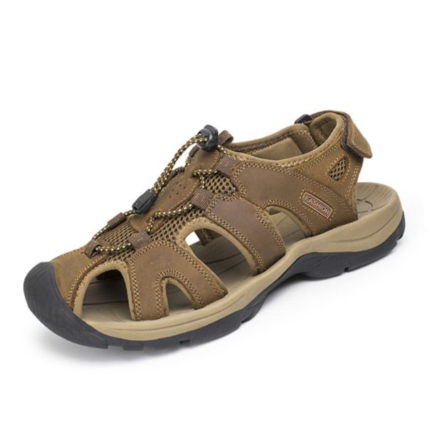 brand genuine leather shoes summer new large size men's sandals men sandals fashion and slippers, Black
brand genuine leather shoes summer new large size men's sandals men sandals fashion and slippers, Black