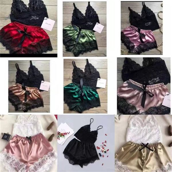 wholesale women lace pyjamas two-piece home suit of large-size simulated silk sleepwear pyjamas women pijama mujer, Black;white
wholesale women lace pyjamas two-piece home suit of large-size simulated silk sleepwear pyjamas women pijama mujer, Black;white