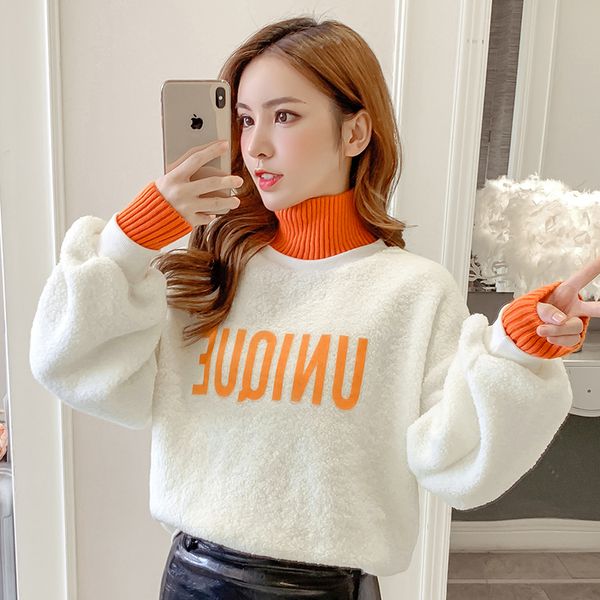 2019 new fashion casual print off two lambs mao wei cloth blouse shirt orange green blue 1388, White
2019 new fashion casual print off two lambs mao wei cloth blouse shirt orange green blue 1388, White