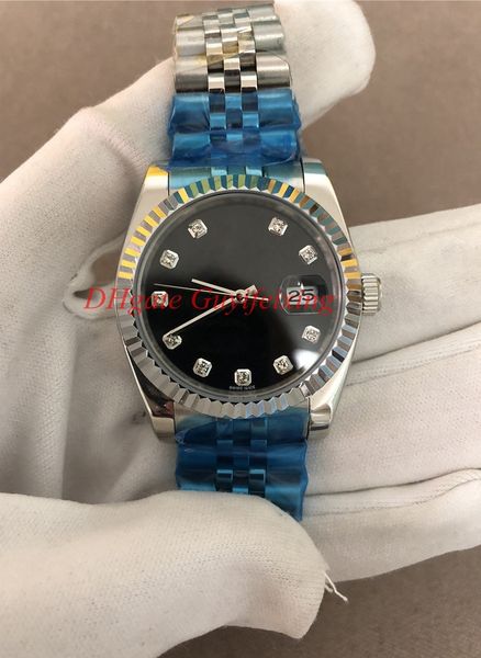 luxury men watch 36mm 116234 datejust black diamond dial stainless steel asia 2813 movement automatic mens jubilee watches, Slivery;brown
luxury men watch 36mm 116234 datejust black diamond dial stainless steel asia 2813 movement automatic mens jubilee watches, Slivery;brown