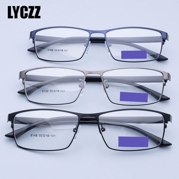 lyczz steel frame business eyeglasses frame for men metal myopia half rim prescription eyewear glasses clear lens oculos, Black
lyczz steel frame business eyeglasses frame for men metal myopia half rim prescription eyewear glasses clear lens oculos, Black