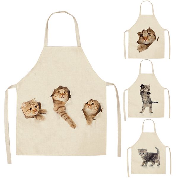 1 pcs lovely cat pattern kitchen apron for women cotton linen bibs household cleaning pinafore home cooking aprons
1 pcs lovely cat pattern kitchen apron for women cotton linen bibs household cleaning pinafore home cooking aprons