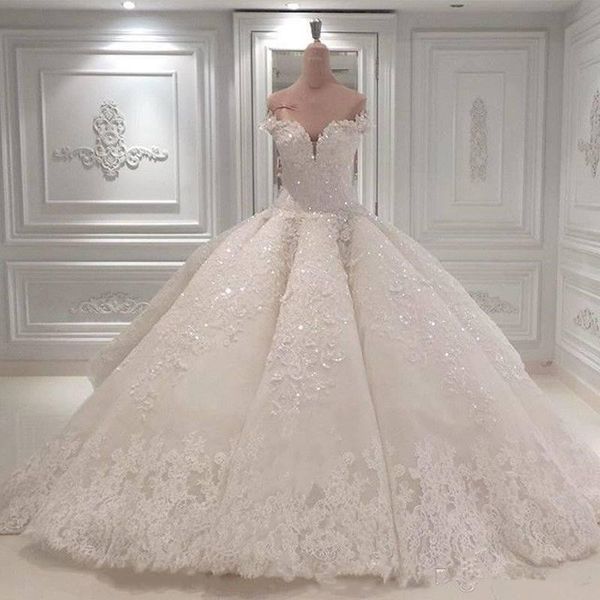 sweetheart off shoulder wedding dresses 2020 lace appliques ball gown sweep train bridal gowns vestido de novia, White
sweetheart off shoulder wedding dresses 2020 lace appliques ball gown sweep train bridal gowns vestido de novia, White