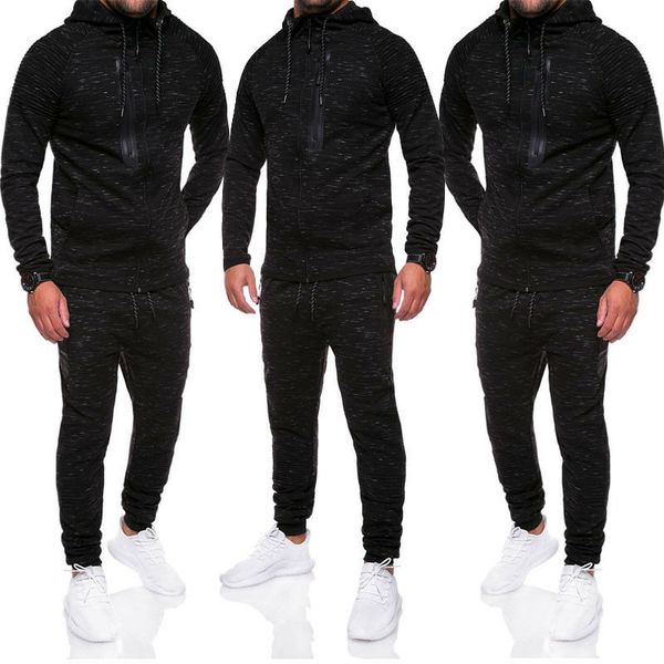 men tracksuit set loose sweat hooded hoodie jogging bottoms pants trouser outdoor running cycling clothes sets, Black;blue
men tracksuit set loose sweat hooded hoodie jogging bottoms pants trouser outdoor running cycling clothes sets, Black;blue