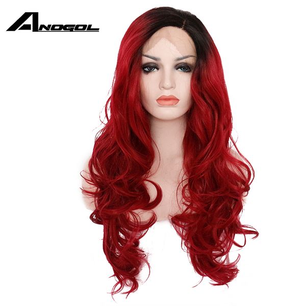 synthetic wigs anogol high temperature fiber side part natural hairline hair body wave black ombre red lace front wig for women
synthetic wigs anogol high temperature fiber side part natural hairline hair body wave black ombre red lace front wig for women