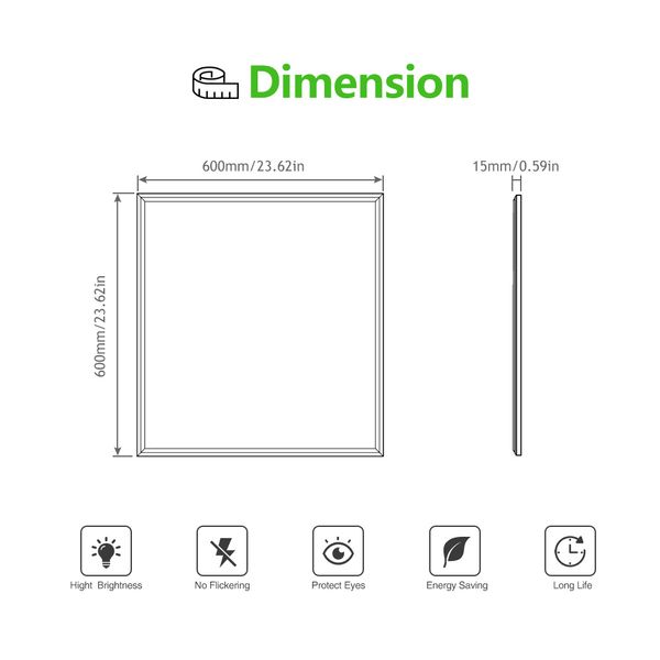 60*60 Large Pannel Light Cool White 220V 36W Led Lighting For Office School, Hotel And Home Decoration
60*60 Large Pannel Light Cool White 220V 36W Led Lighting For Office School, Hotel And Home Decoration