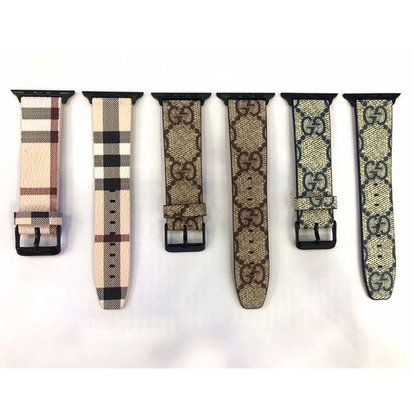 Fashion Top Quality Watch Bands 38mm 40mm 42mm 44mm for Series 5 4 3 2 1 Wristband Print Leather Watch Straps Belt Gold Connector
Fashion Top Quality Watch Bands 38mm 40mm 42mm 44mm for Series 5 4 3 2 1 Wristband Print Leather Watch Straps Belt Gold Connector