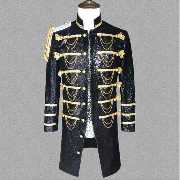 sequins suit men long blazers wedding stage costumes for male singers black clothing suits jacket prom party, White;black
sequins suit men long blazers wedding stage costumes for male singers black clothing suits jacket prom party, White;black