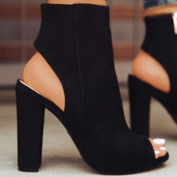 кожа ботильоны замшевые поддельный повседневный open peep toe высокие каблуки молния мода квадратные резиновые черные обувь для женщин плюс, Black
кожа ботильоны замшевые поддельный повседневный open peep toe высокие каблуки молния мода квадратные резиновые черные обувь для женщин плюс, Black