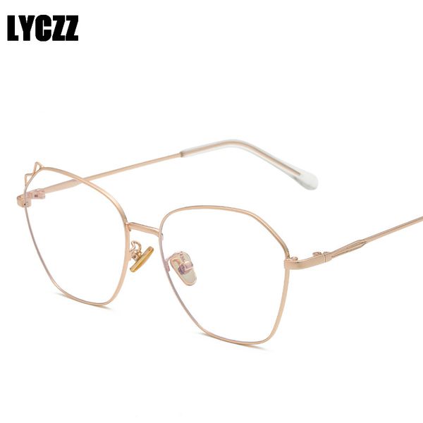 lyczz fashion cat ears metal plain lens glasses frame for women men anti-blue light spectacle myopia eyewear with diopter oculos, Black
lyczz fashion cat ears metal plain lens glasses frame for women men anti-blue light spectacle myopia eyewear with diopter oculos, Black