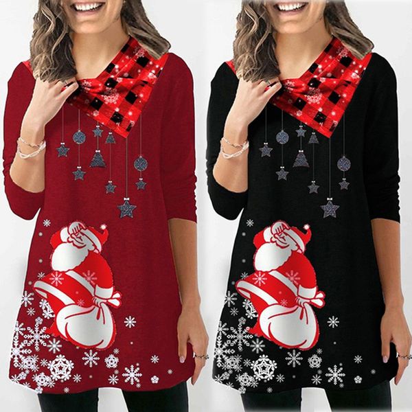 women plus size christmas blouse winter fashion snowflake print long sleeve and blouses casual tunic shirts blusas mujer, White
women plus size christmas blouse winter fashion snowflake print long sleeve and blouses casual tunic shirts blusas mujer, White