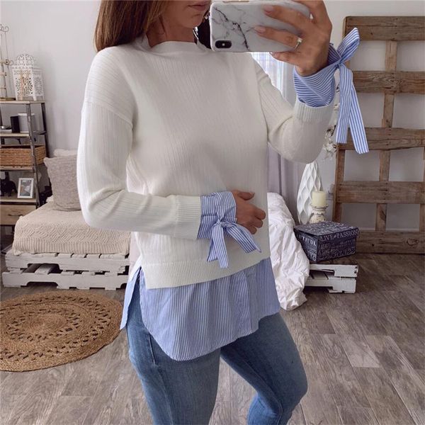 hirigin womens long sleeve crew neck new crop female patchwork stretch casual evening party sweater ladies fashion slim top, White;black
hirigin womens long sleeve crew neck new crop female patchwork stretch casual evening party sweater ladies fashion slim top, White;black