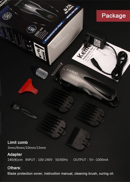 kemei oil head hair clipper professional electric hair trimmer lcd display high power hair cutting machine bwkf atbrx
kemei oil head hair clipper professional electric hair trimmer lcd display high power hair cutting machine bwkf atbrx