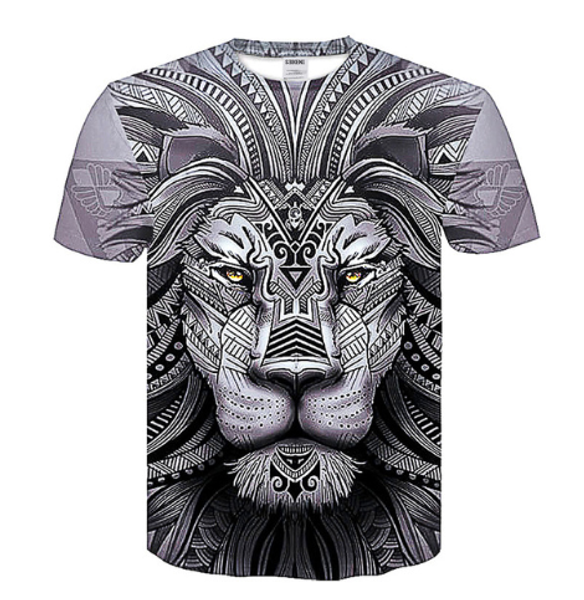 men/womens fashion cool lion 3d print harajuku style summer t shirt tees plus size style outfit funny summer 3d t-shirt u1266, White;black
men/womens fashion cool lion 3d print harajuku style summer t shirt tees plus size style outfit funny summer 3d t-shirt u1266, White;black
