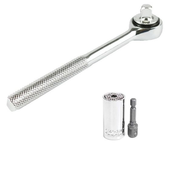 magic spanner grip multi function universal ratchet socket 7-19mm power drill adapter car hand tools repair kit ratchet wrench
magic spanner grip multi function universal ratchet socket 7-19mm power drill adapter car hand tools repair kit ratchet wrench