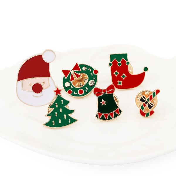 creative cartoon christmas brooches pins cute santa claus tree jingle bells socks donuts candy enamel pin badges brooch, Gray
creative cartoon christmas brooches pins cute santa claus tree jingle bells socks donuts candy enamel pin badges brooch, Gray