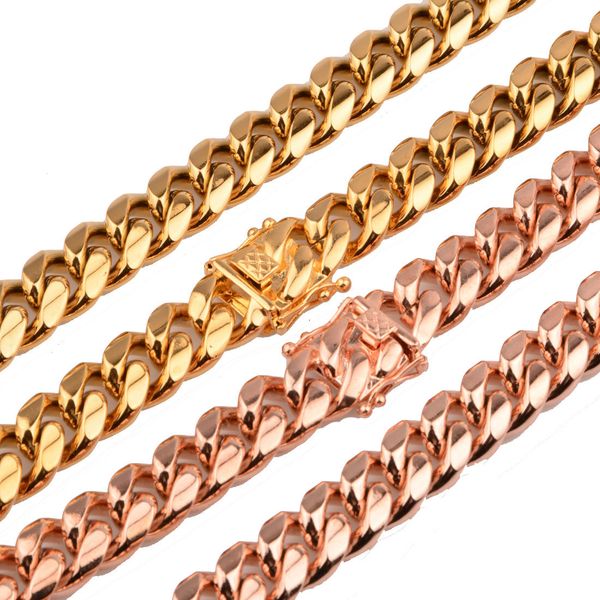 cuban link chains 8/10/12/14mm men's titanium steel stainless steel rose gold encryption cuban chain faucet buckle necklace bracelet, Silver
cuban link chains 8/10/12/14mm men's titanium steel stainless steel rose gold encryption cuban chain faucet buckle necklace bracelet, Silver