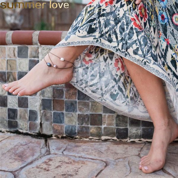 summer beach rope anklets imitation black white pink pearl adjustable foot chain anklet bracelets for women bohemian jewelry, Red;blue
summer beach rope anklets imitation black white pink pearl adjustable foot chain anklet bracelets for women bohemian jewelry, Red;blue