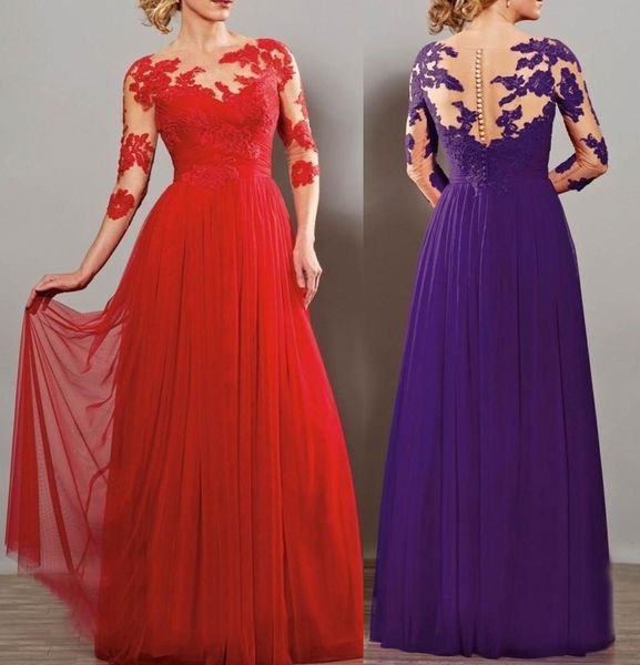 2020 red long sleeves lace modest evening dresses with 3/4 sleeves long floor formal appliques wedding guests dress, Black;red
2020 red long sleeves lace modest evening dresses with 3/4 sleeves long floor formal appliques wedding guests dress, Black;red