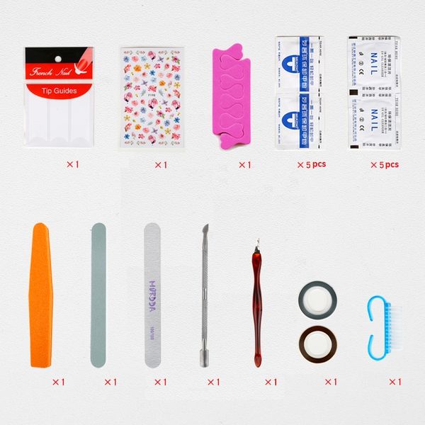 1 set/lot nail stickers & decals & nail toe separators sponge buffers polish remover files kit set tools for diy
1 set/lot nail stickers & decals & nail toe separators sponge buffers polish remover files kit set tools for diy