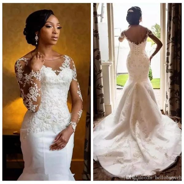 white long sleeve african country vintage mermaid satin wedding dresses bridal gowns 2019 plus size wedding gowns with beads
white long sleeve african country vintage mermaid satin wedding dresses bridal gowns 2019 plus size wedding gowns with beads