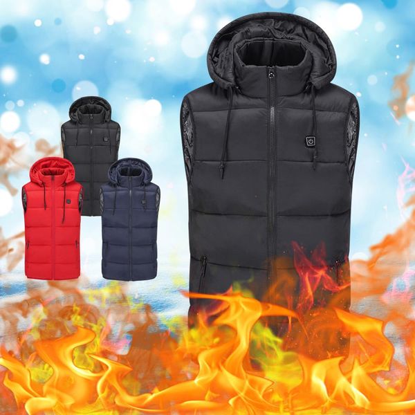 electric heating vest temperature adjustment warm hat thickening men and women heating vest, Gray;blue
electric heating vest temperature adjustment warm hat thickening men and women heating vest, Gray;blue
