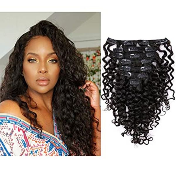 water wave big curly clip in remy human hair extensions double weft 3a 3b brazilian virgin hair 9a kinky style natural color clip, Black;brown
water wave big curly clip in remy human hair extensions double weft 3a 3b brazilian virgin hair 9a kinky style natural color clip, Black;brown