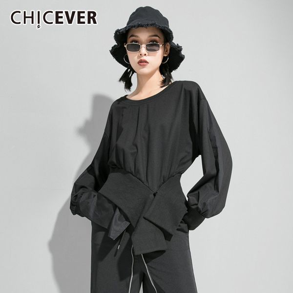 women's t-shirt chicever patchwork female t-shirts o neck batwing long sleeve high waist tunic women 2021 spring fashion clothes, White
women's t-shirt chicever patchwork female t-shirts o neck batwing long sleeve high waist tunic women 2021 spring fashion clothes, White