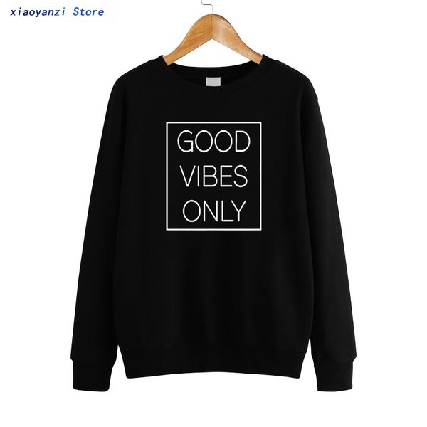 fashion women letter print good vibes only funny women's sweatshirts pullovers o-neck hoodies plus size sweatshirt euu836, Black
fashion women letter print good vibes only funny women's sweatshirts pullovers o-neck hoodies plus size sweatshirt euu836, Black