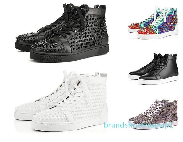 2019 designer fashion red bottoms shoe studded spikes flat sneakers for men women glitter party lovers genuine leather casual rivet sneaker, Black
2019 designer fashion red bottoms shoe studded spikes flat sneakers for men women glitter party lovers genuine leather casual rivet sneaker, Black