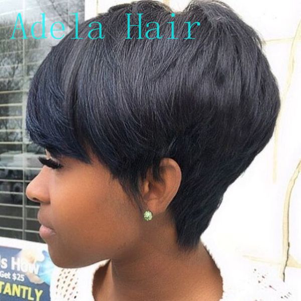 brazilian virgin hair non lace front human hair short bob wigs pixie cut ombre black straight for women, Black;brown
brazilian virgin hair non lace front human hair short bob wigs pixie cut ombre black straight for women, Black;brown