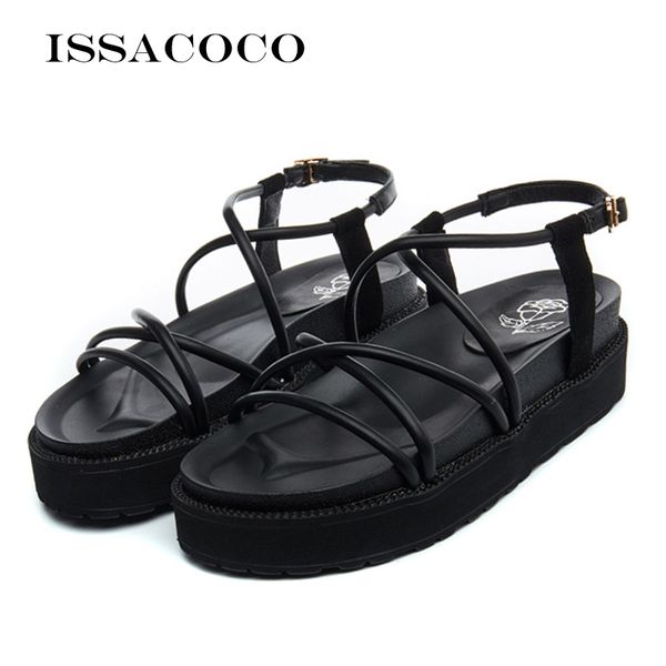sandals issacoco summer women's shoes ladies flat wedge shoe woman fashion zapatos de mujer sapatos, Black
sandals issacoco summer women's shoes ladies flat wedge shoe woman fashion zapatos de mujer sapatos, Black