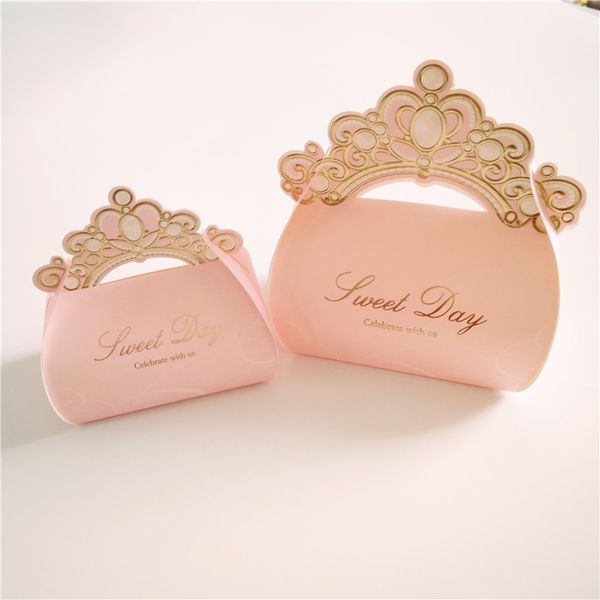 100pcs romantic pink chocolate candy bag engagement event party supplies crown wedding decoration gift favors box for guest
100pcs romantic pink chocolate candy bag engagement event party supplies crown wedding decoration gift favors box for guest