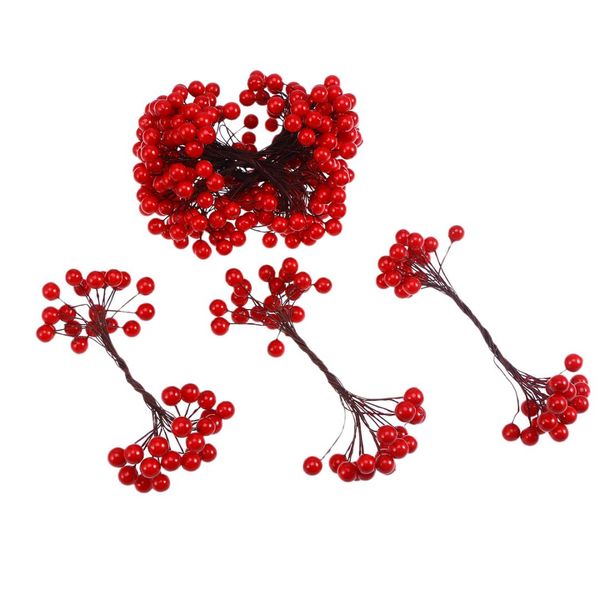 400 pcs berries creative artificial elliptical decorative holly berries stimulation for holiday christmas decorations
400 pcs berries creative artificial elliptical decorative holly berries stimulation for holiday christmas decorations