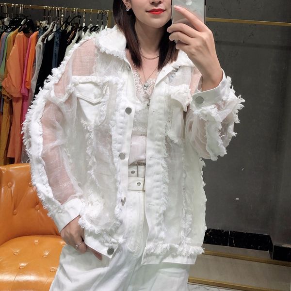 ricinina denim jacket women 2019 autumn coat female mesh tassel patchwork casual oversize coats and jackets women outwear winter, Black;brown
ricinina denim jacket women 2019 autumn coat female mesh tassel patchwork casual oversize coats and jackets women outwear winter, Black;brown
