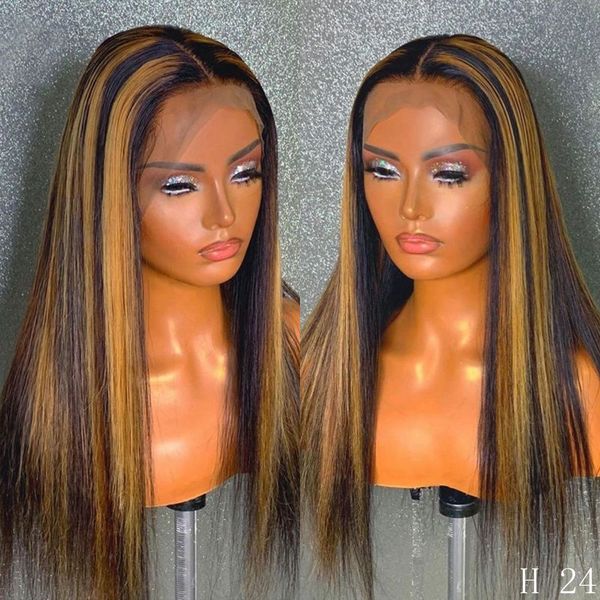 180% density lace front human hair wig straight highlight color hair pre plucked bleached knots 13*4 brazilian remy, Black;brown
180% density lace front human hair wig straight highlight color hair pre plucked bleached knots 13*4 brazilian remy, Black;brown
