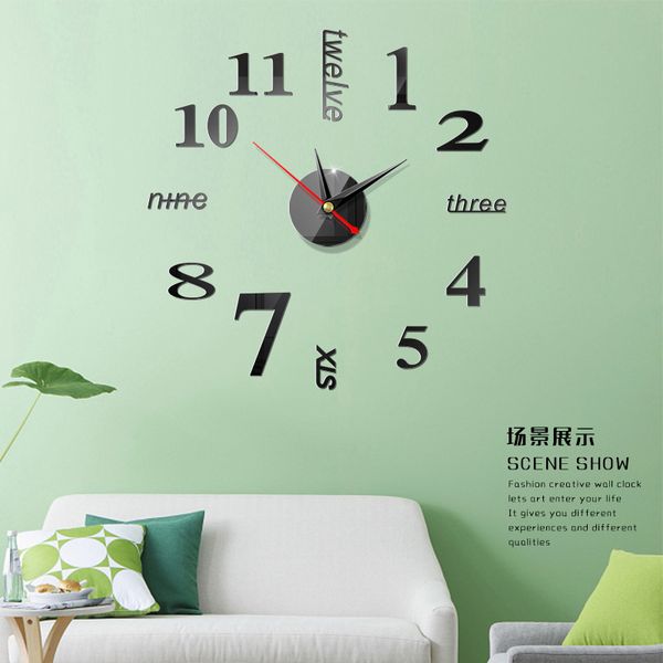 wall clock watch large modern diy sticker decal simple 3d roman numeral home kit factory
wall clock watch large modern diy sticker decal simple 3d roman numeral home kit factory
