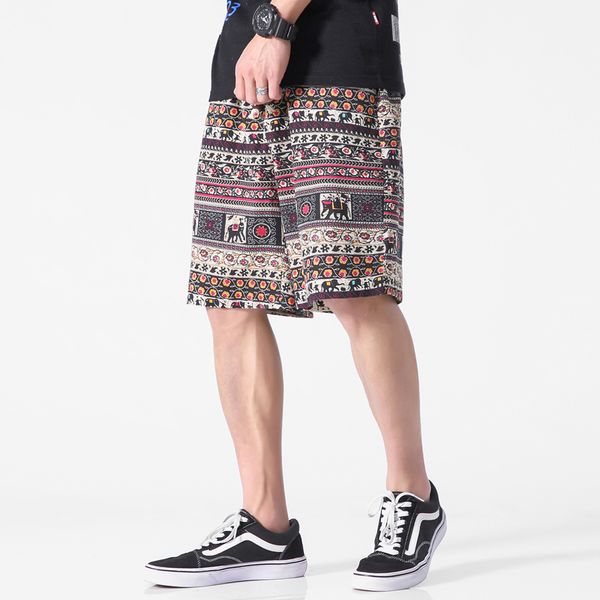 2019 new men's casual shorts boutique linen loose male printed beach shorts large size s-5xl ethnic style print, White;black
2019 new men's casual shorts boutique linen loose male printed beach shorts large size s-5xl ethnic style print, White;black