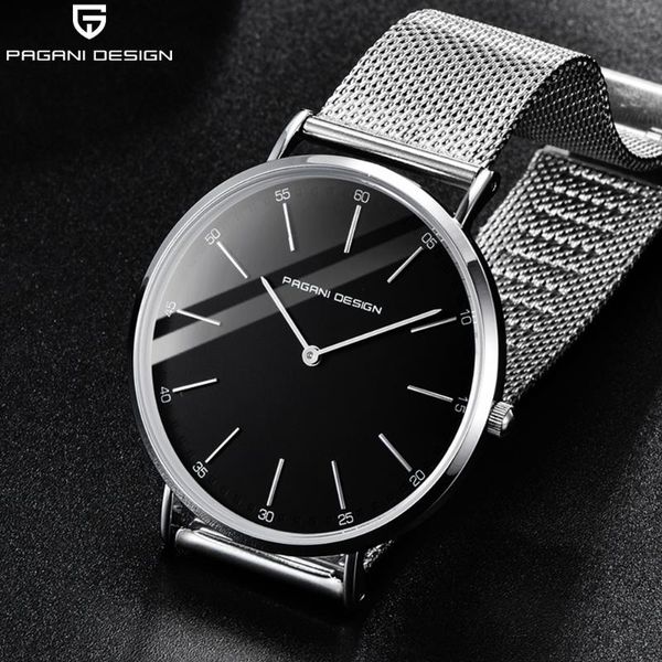 pagani design simple stylish couple watch stainless steel mesh strap band watch men ultra thin dial clock women, Slivery;brown
pagani design simple stylish couple watch stainless steel mesh strap band watch men ultra thin dial clock women, Slivery;brown