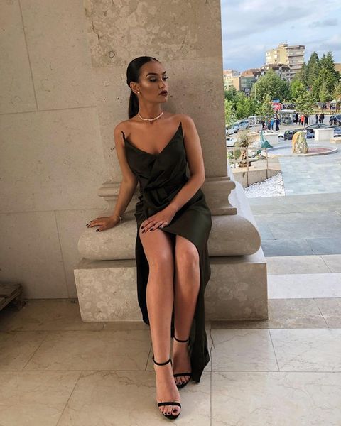 new sweetheart long prom dresses backless high side split ruched floor length formal evening dress vestidos de fiesta, Black;red
new sweetheart long prom dresses backless high side split ruched floor length formal evening dress vestidos de fiesta, Black;red