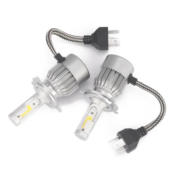 h4/hb2/9003 car led headlight bulb 36w 6000k 4000 lumens extremely bright chips conversion kit - silver
h4/hb2/9003 car led headlight bulb 36w 6000k 4000 lumens extremely bright chips conversion kit - silver