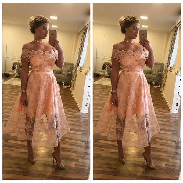 bateau neck short sleeves a-line lace appliques prom dresses tea length customized 2020 european fashion vestidos de soiree cheap, Black
bateau neck short sleeves a-line lace appliques prom dresses tea length customized 2020 european fashion vestidos de soiree cheap, Black