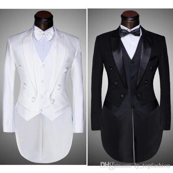 jacket + pants + vest + bow tie ) 2020 fashion men suits tailcoat tuxedo prom groom wedding white black slim fit male singer
jacket + pants + vest + bow tie ) 2020 fashion men suits tailcoat tuxedo prom groom wedding white black slim fit male singer