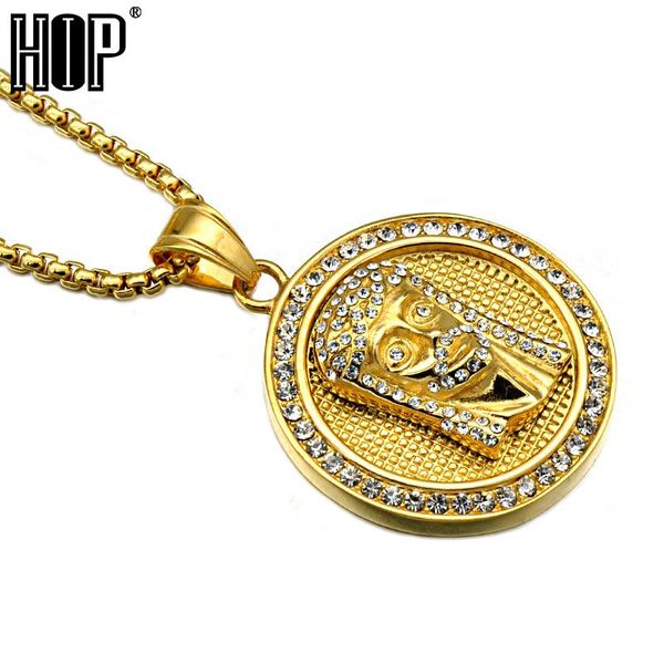 hip hop gold color stainless steel full rhinestone peaceful jesus piece head face pendants necklaces for men jewelry, Silver
hip hop gold color stainless steel full rhinestone peaceful jesus piece head face pendants necklaces for men jewelry, Silver